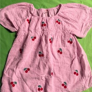 Cat & Jack Pink Cherry Kids Blouse